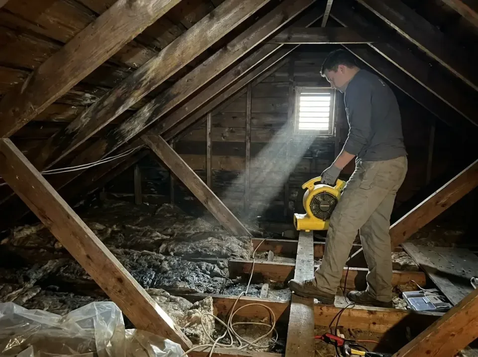 attic-water-damage-drying-proc-007 — frequently asked questions, Emergency Water Extraction & 24/7 Flood Response in Rosewoo…